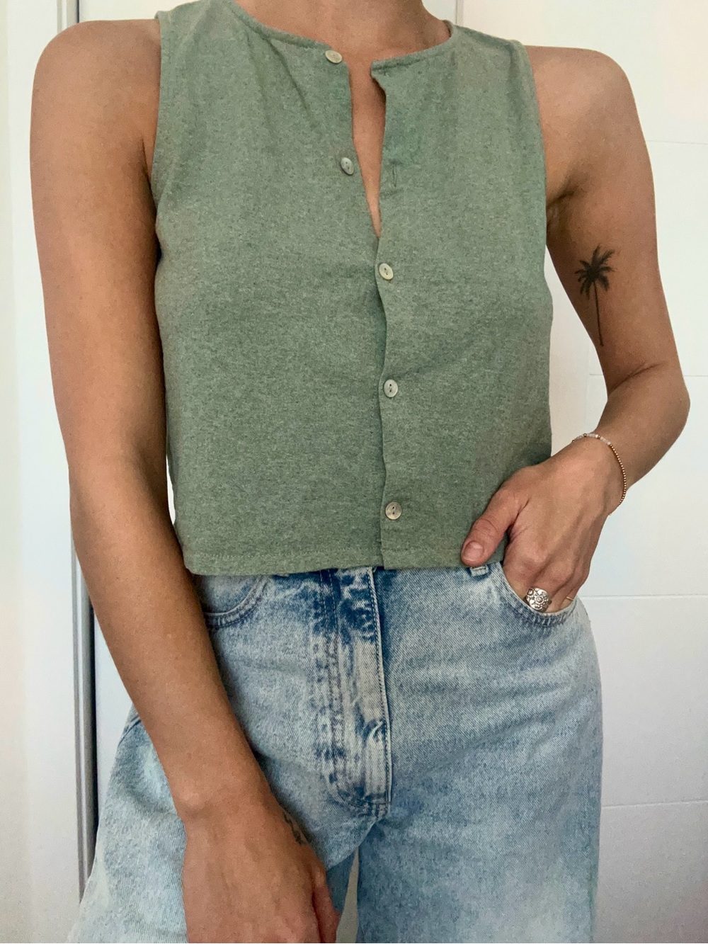 Madewell Button Top